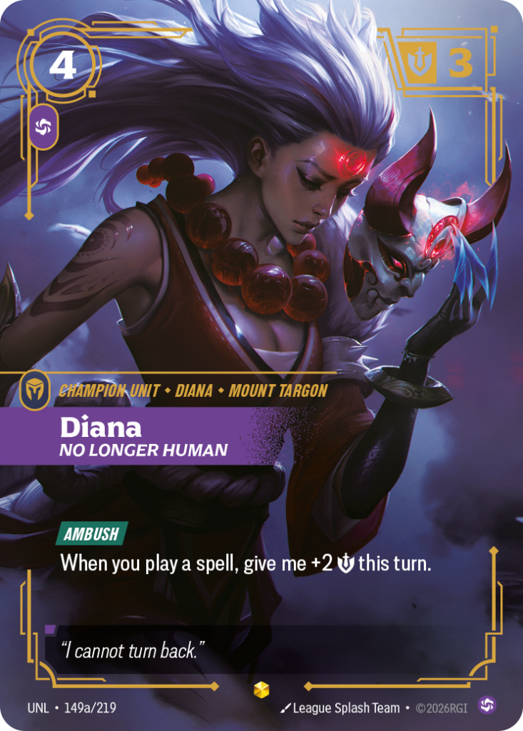 Diana, No Longer Human UNL-149A/219 – Unleashed – Alternate Art Foil