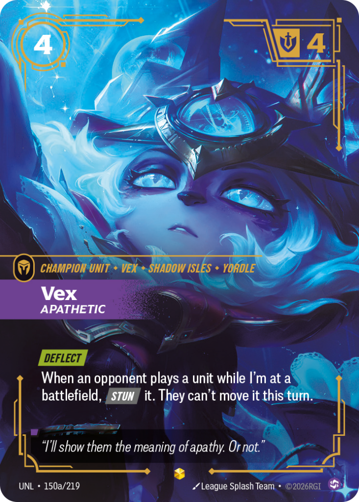 Vex, Apathetic UNL-150A/219 – Unleashed – Alternate Art Foil