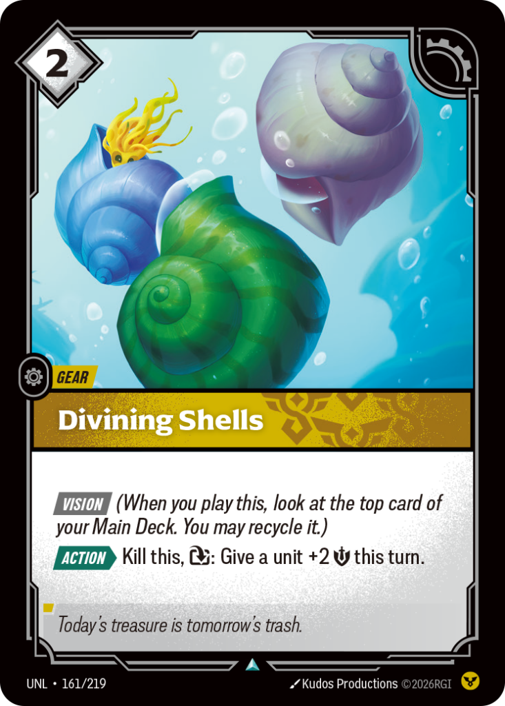 Divining Shells UNL-161/219 – Unleashed – Foil