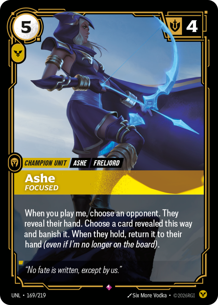 Ashe, Focused UNL-169/219 – Unleashed – Foil