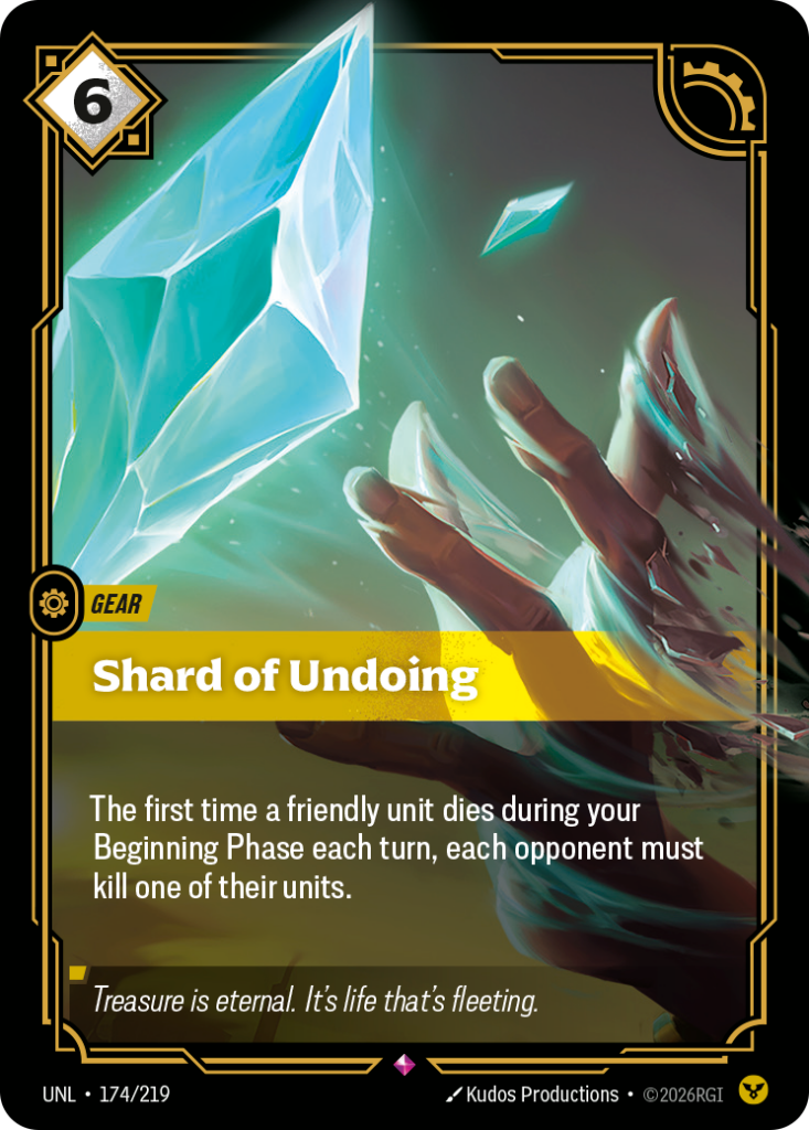 Shard of Undoing UNL-174/219 – Unleashed – Foil