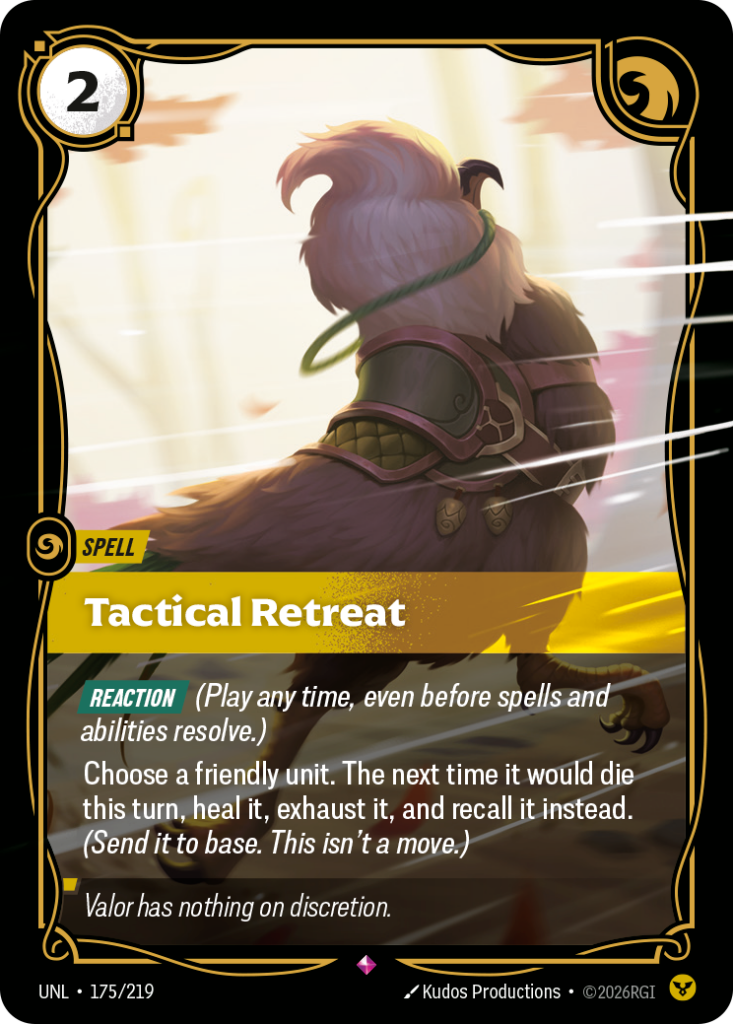 Tactical Retreat UNL-175/219 – Unleashed – Foil