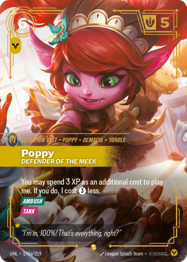 Poppy, Defender of the Meek UNL-178A/219 – Unleashed – Alternate Art Foil
