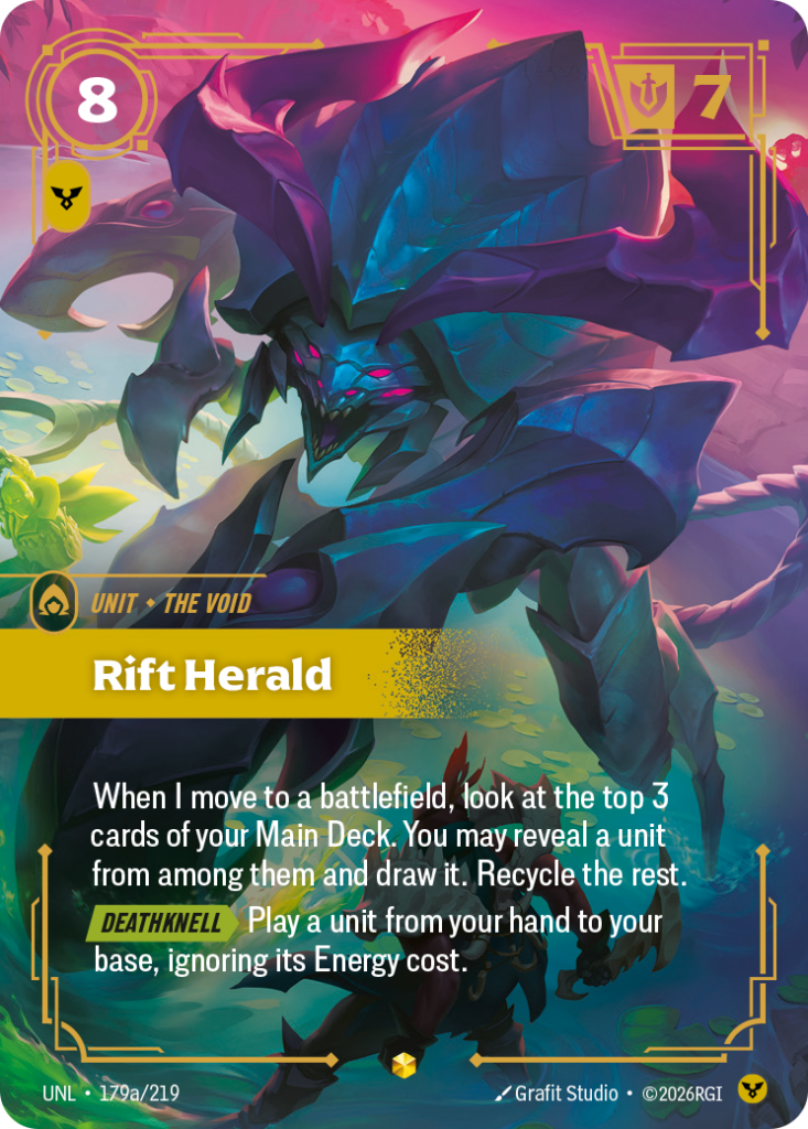 Rift Herald UNL-179A/219 – Unleashed – Alternate Art Foil