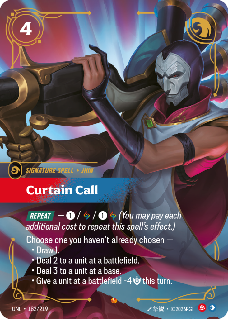 Curtain Call UNL-182/219 – Unleashed – Foil