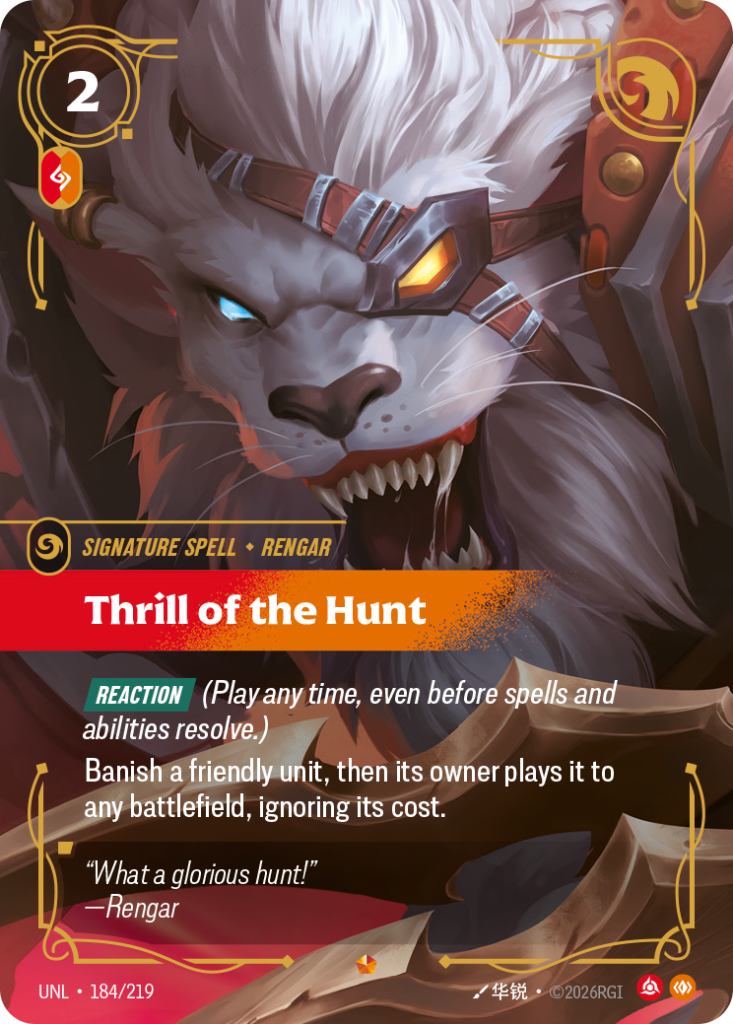 Thrill of the Hunt UNL-184/219 – Unleashed – Foil