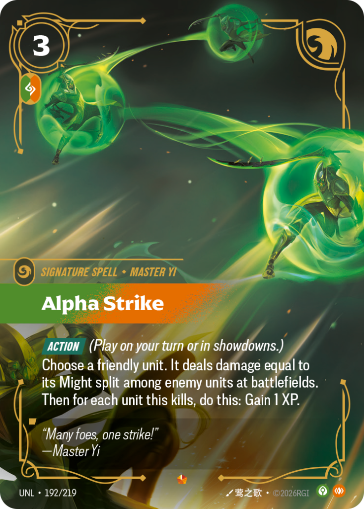 Alpha Strike UNL-192/219 – Unleashed – Foil