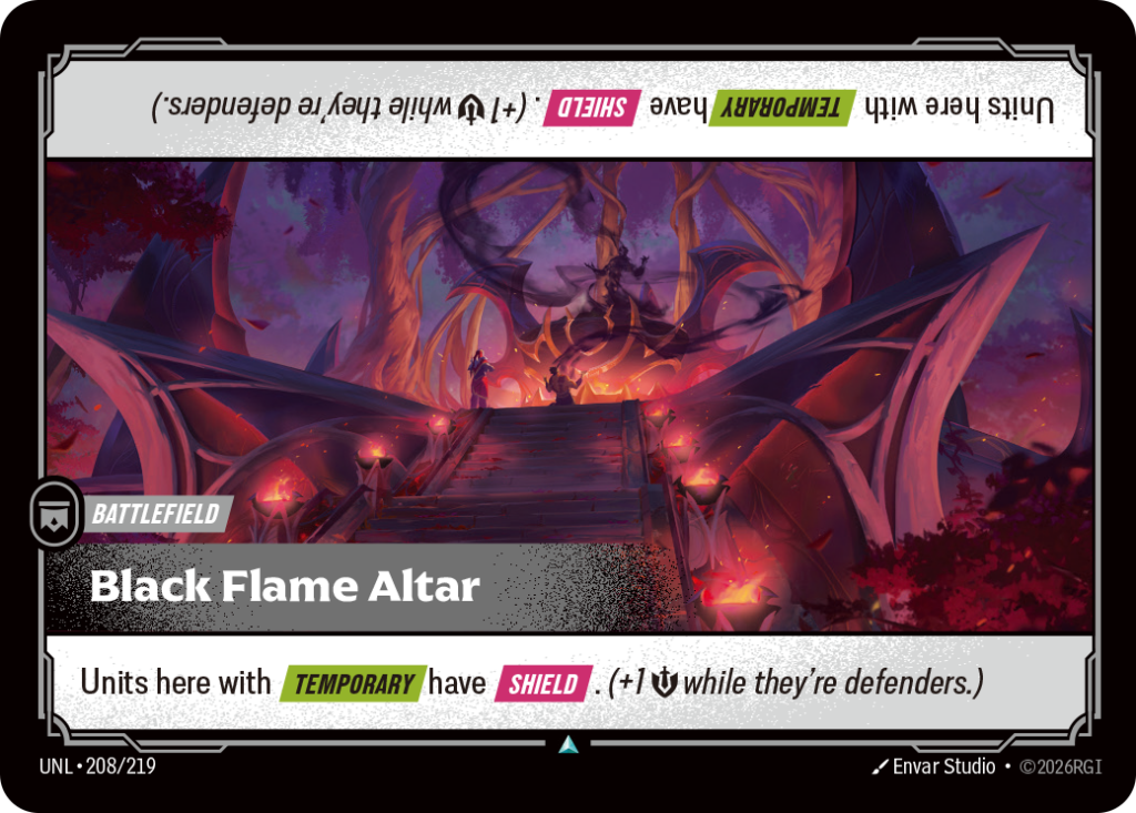 Black Flame Altar UNL-208/219 – Unleashed – Non-Foil