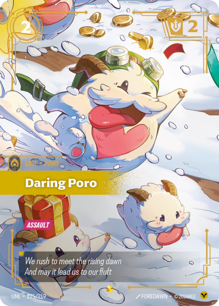 Daring Poro UNL-225/219 – Unleashed – Overnumbered Foil