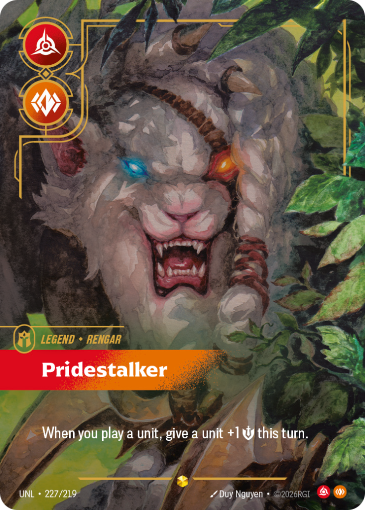 Pridestalker UNL-227/219 – Unleashed – Overnumbered Foil