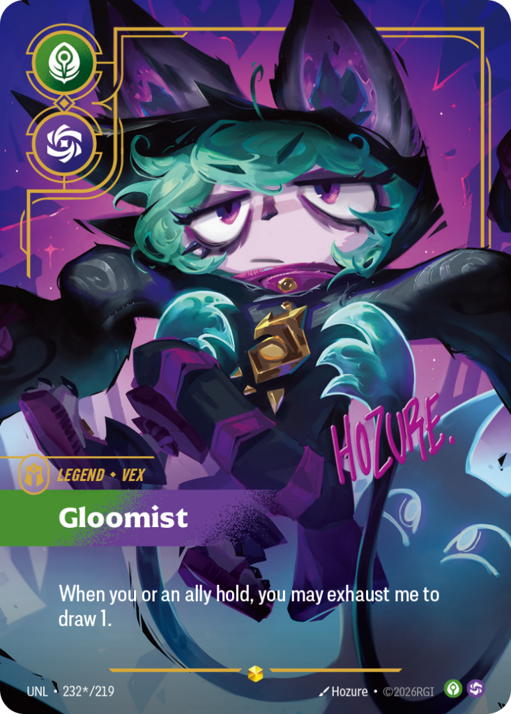 Gloomist UNL-232*/219 – Unleashed – Signature Overnumbered Foil