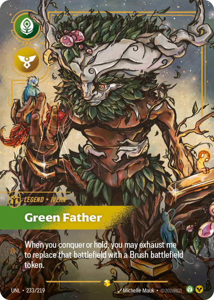 Green Father UNL-233/219 – Unleashed – Overnumbered Foil