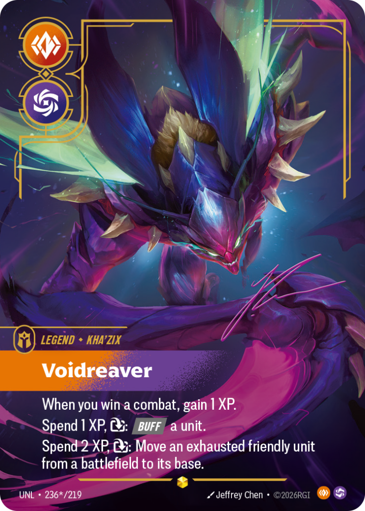 Voidreaver UNL-236*/219 – Unleashed – Signature Overnumbered Foil