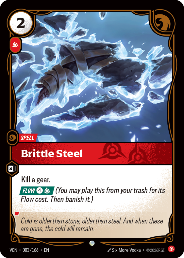 Brittle Steel VEN-003/166 – Vendetta – Foil