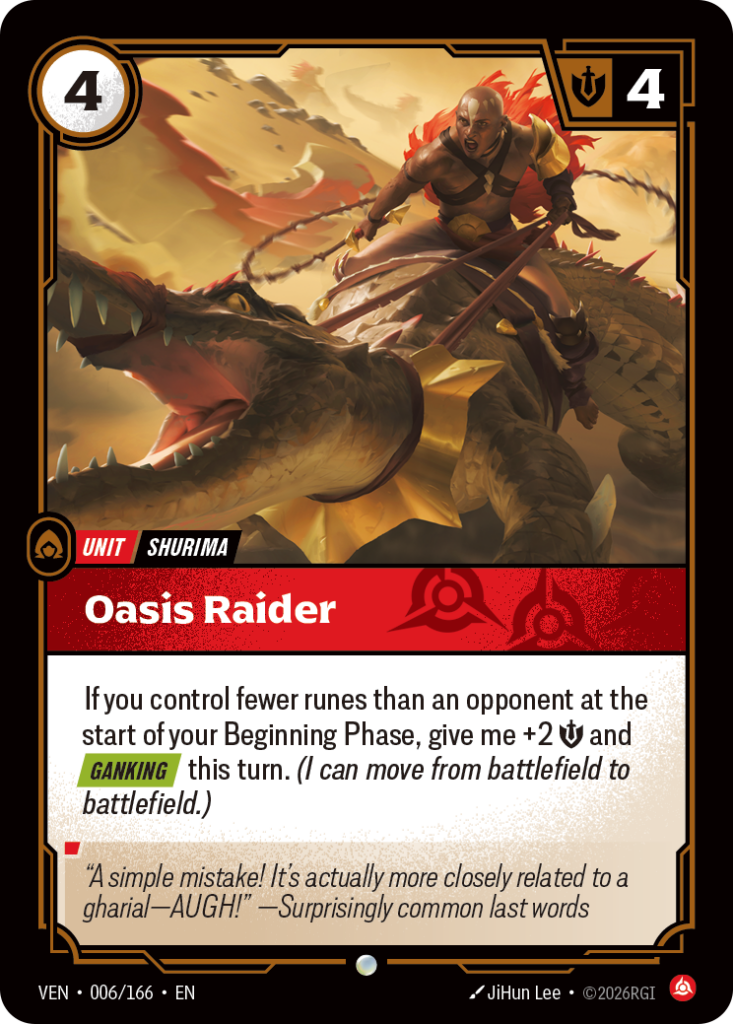 Oasis Raider VEN-006/166 – Vendetta – Non-Foil