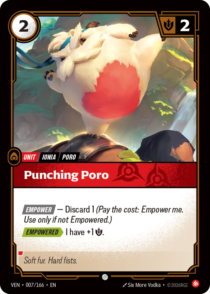 Punching Poro VEN-007/166 – Vendetta – Non-Foil
