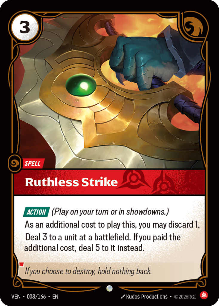 Ruthless Strike VEN-008/166 – Vendetta – Foil