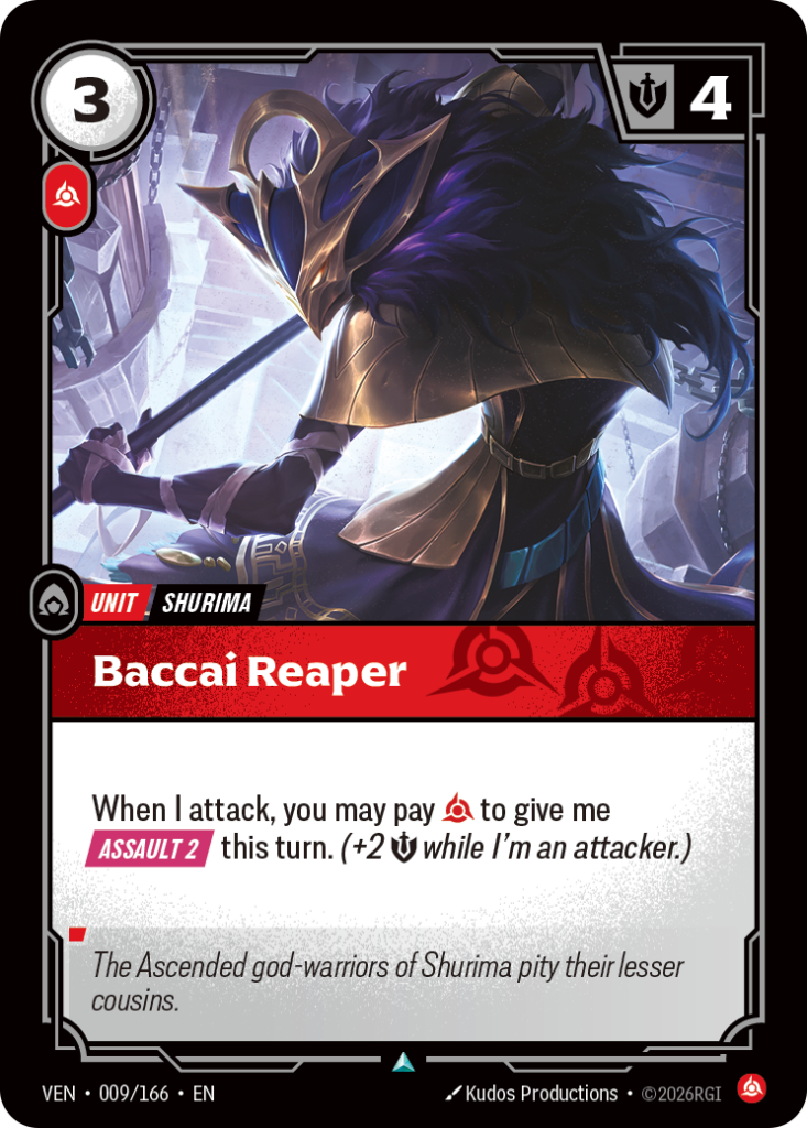 Baccai Reaper VEN-009/166 – Vendetta – Foil