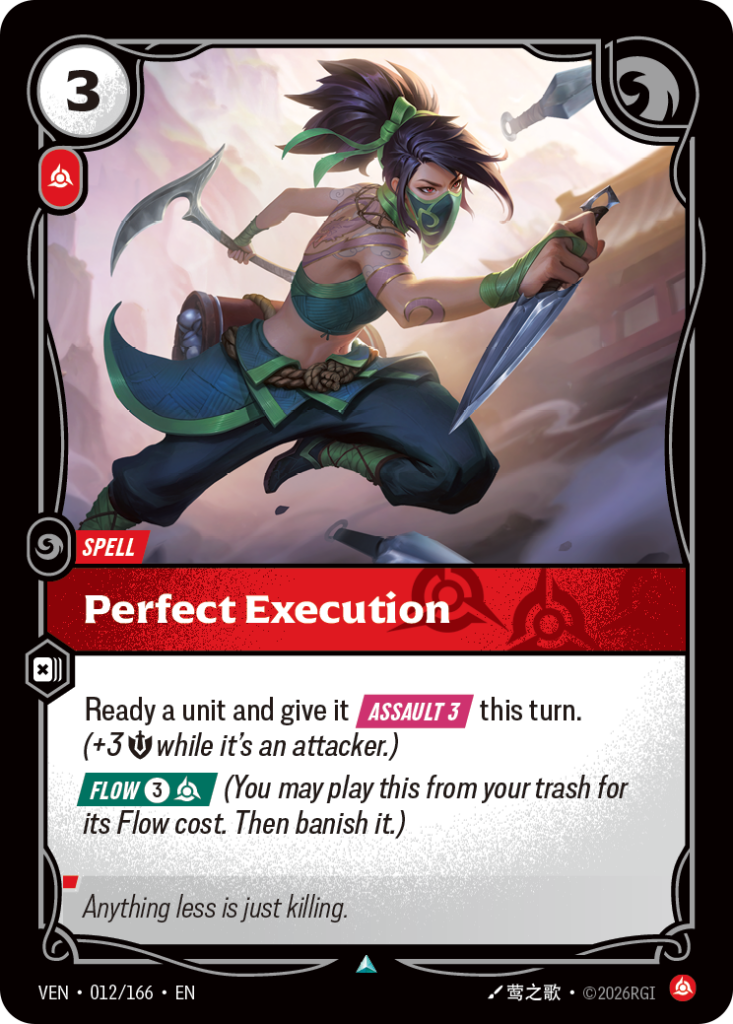 Perfect Execution VEN-012/166 – Vendetta – Non-Foil