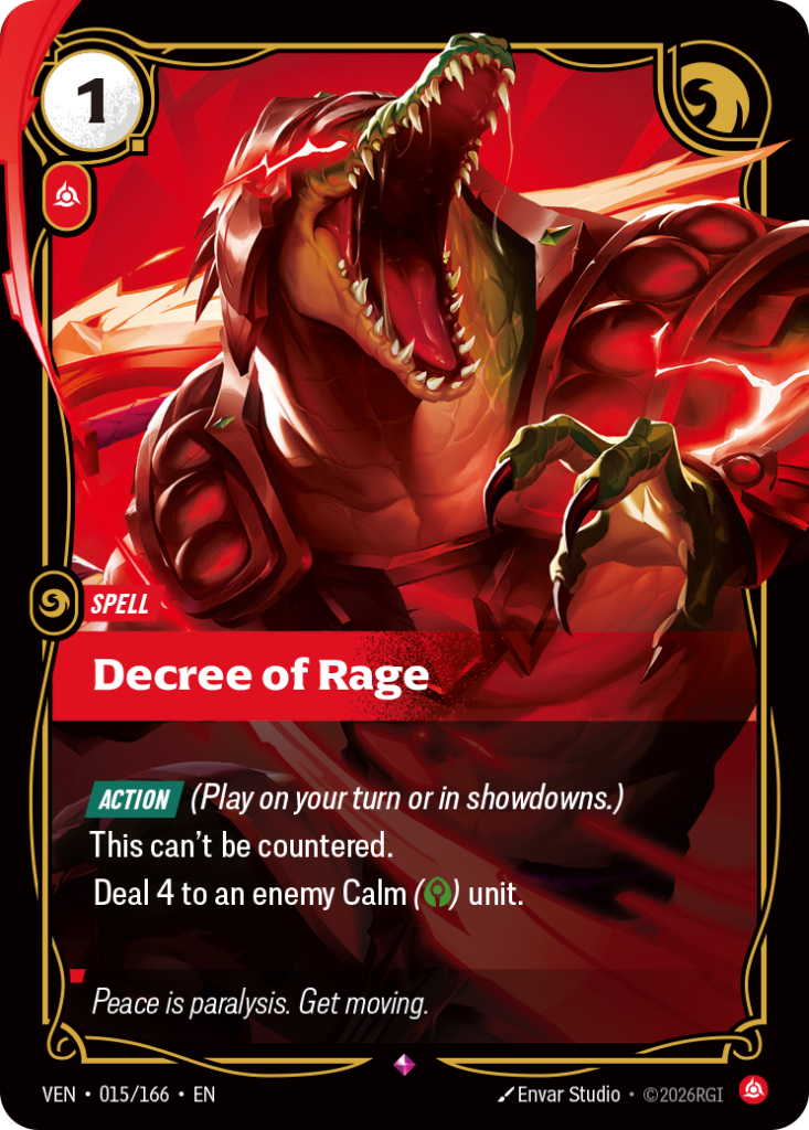 Decree of Rage VEN-015/166 – Vendetta – Foil