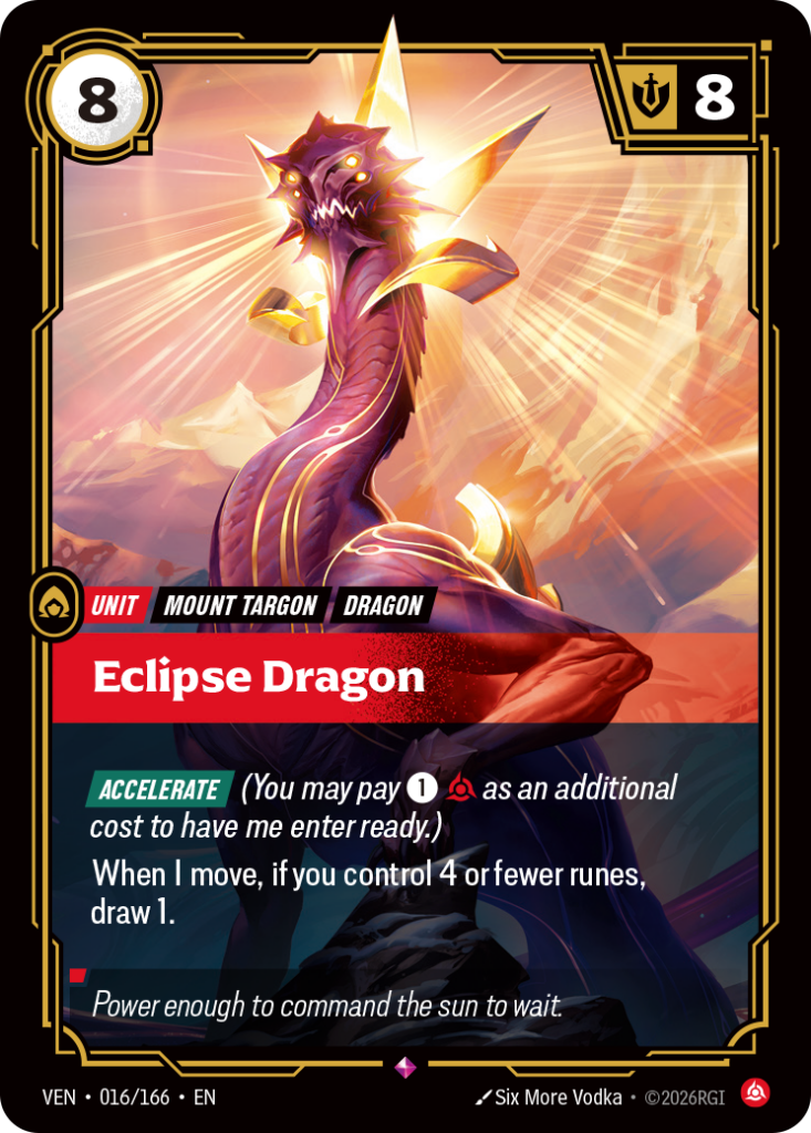 Eclipse Dragon VEN-016/166 – Vendetta – Foil
