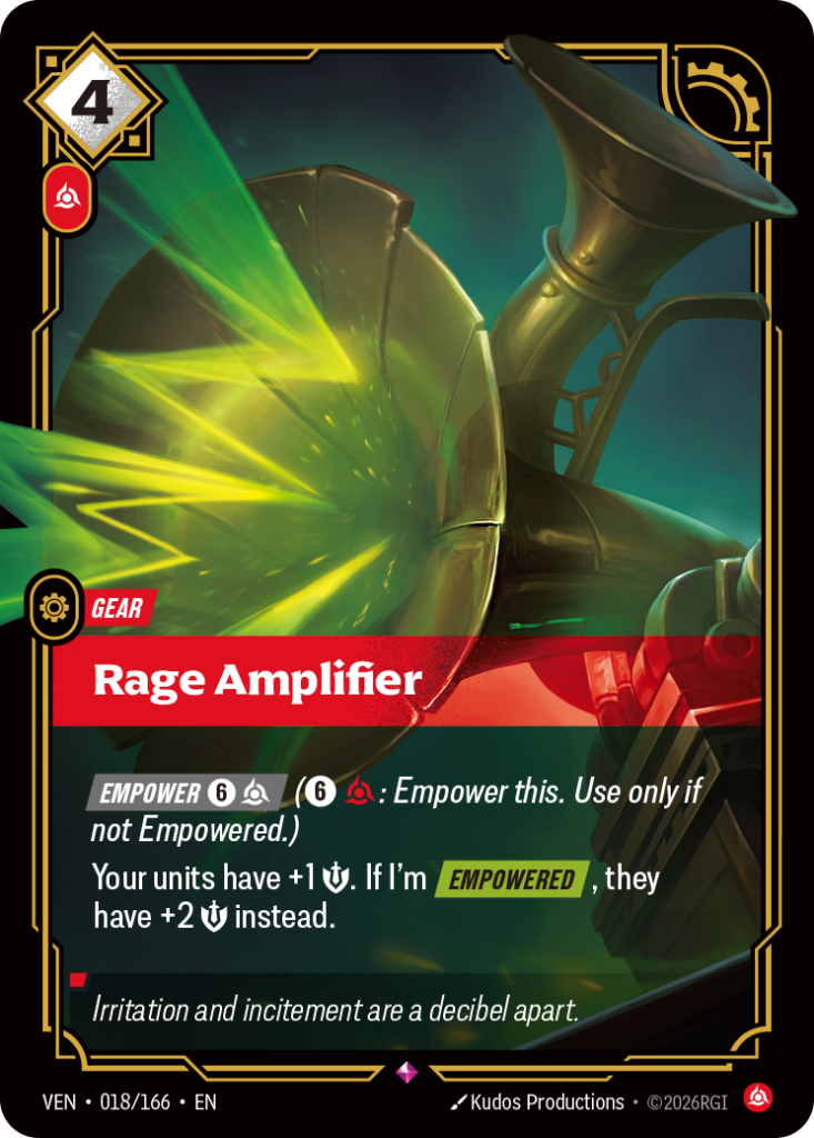 Rage Amplifier VEN-018/166 – Vendetta – Foil