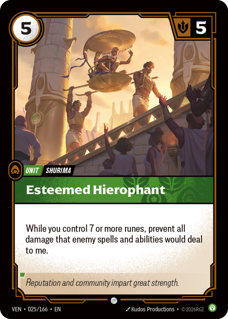 Esteemed Hierophant VEN-025/166 – Vendetta – Foil