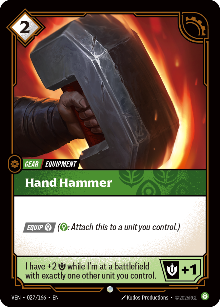Hand Hammer VEN-027/166 – Vendetta – Non-Foil