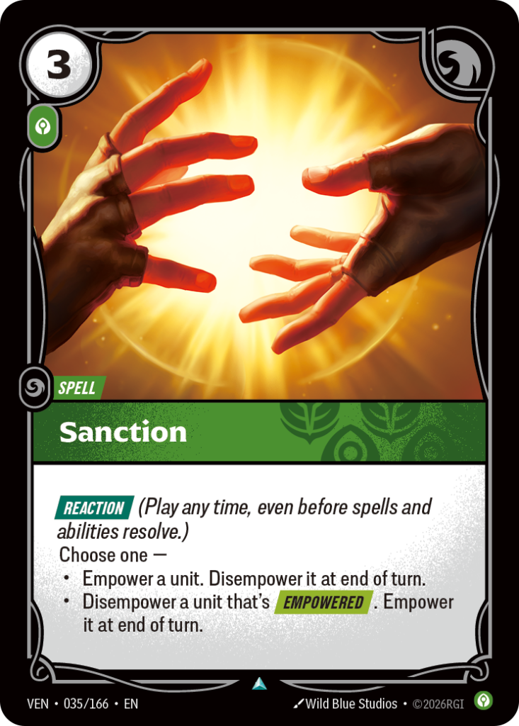 Sanction VEN-035/166 – Vendetta – Non-Foil