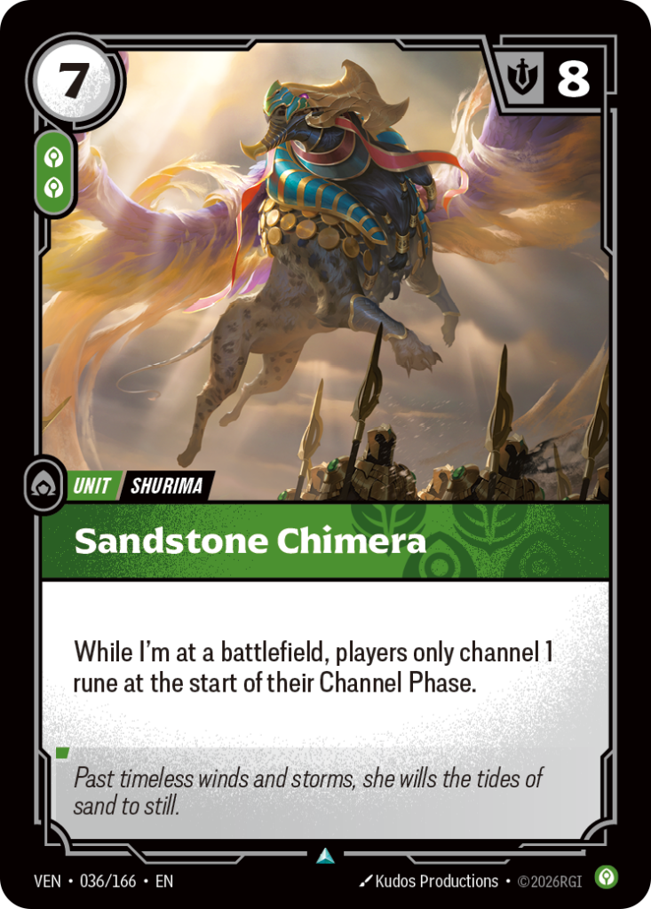 Sandstone Chimera VEN-036/166 – Vendetta – Non-Foil