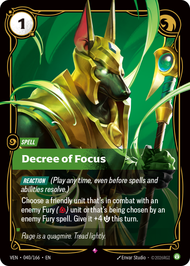Decree of Focus VEN-040/166 – Vendetta – Foil