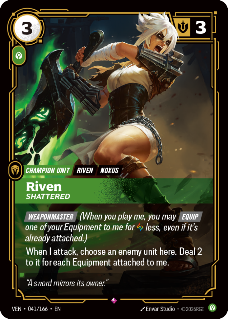 Riven, Shattered VEN-041/166 – Vendetta – Foil