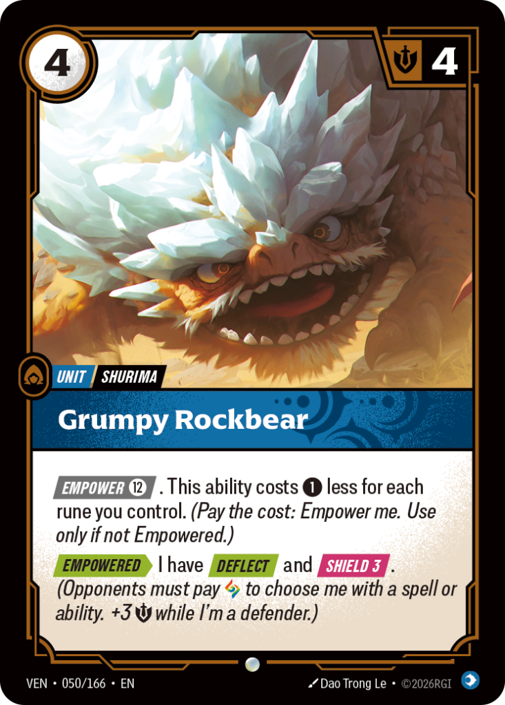 Grumpy Rockbear VEN-050/166 – Vendetta – Foil