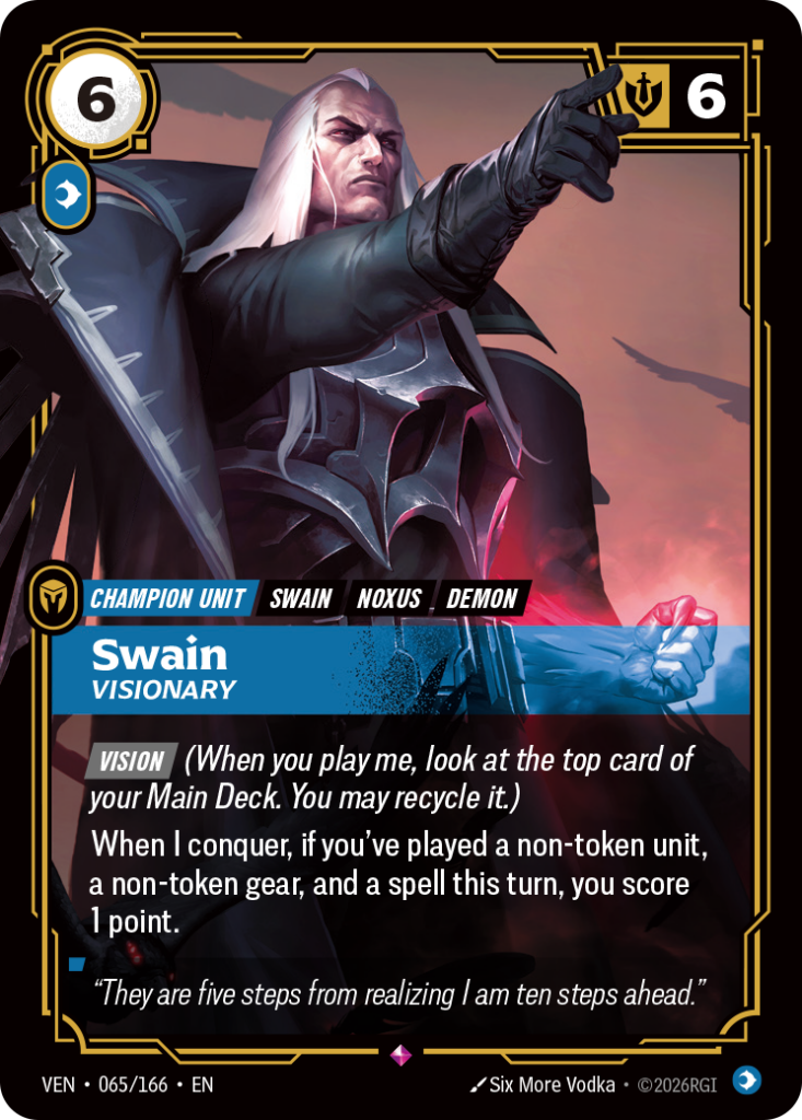 Swain, Visionary VEN-065/166 – Vendetta – Foil