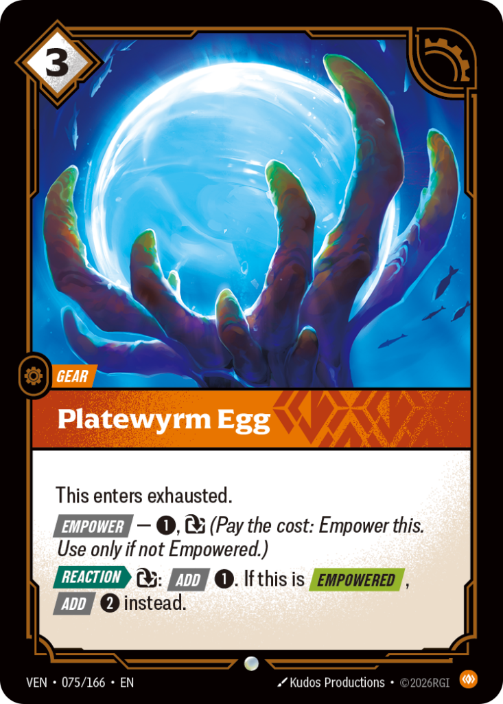 Platewyrm Egg VEN-075/166 – Vendetta – Non-Foil