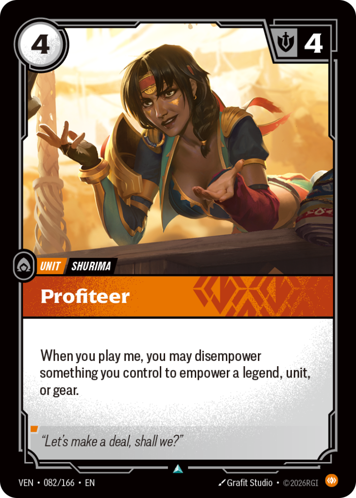 Profiteer VEN-082/166 – Vendetta – Foil