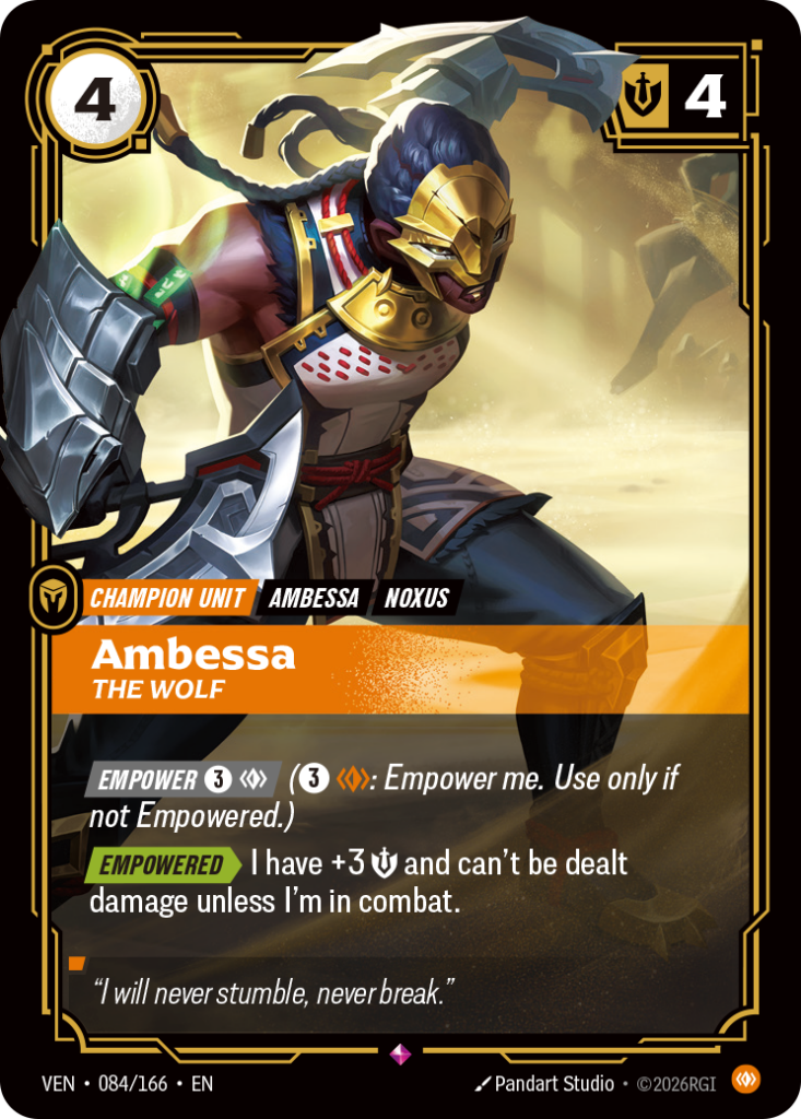 Ambessa, The Wolf VEN-084/166 – Vendetta – Foil