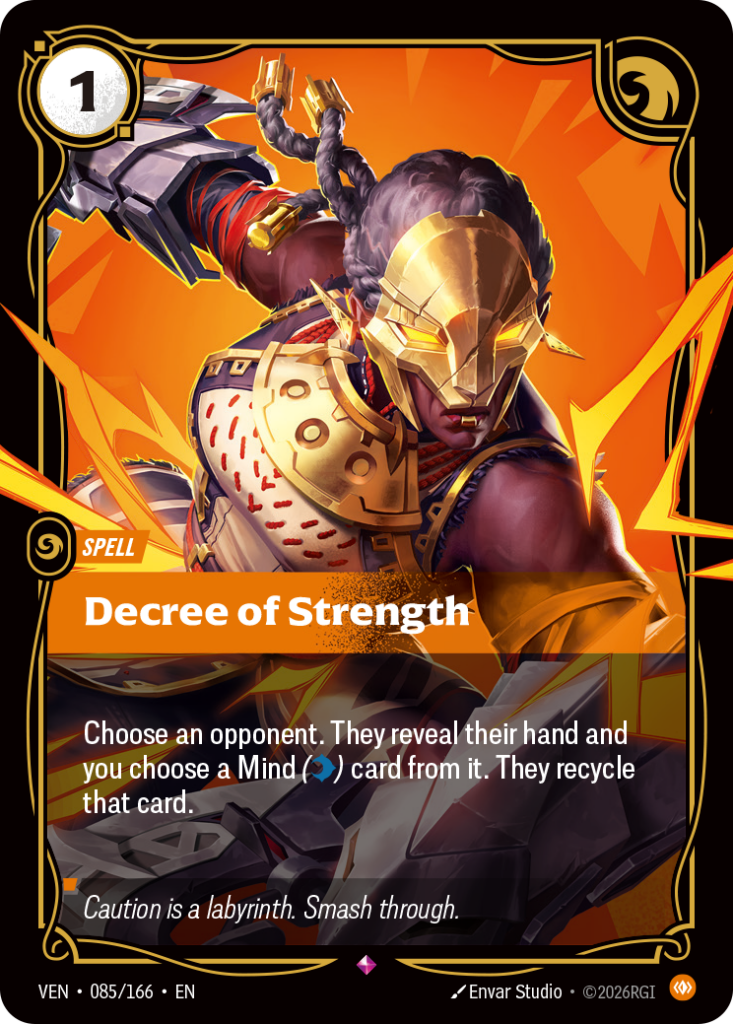 Decree of Strength VEN-085/166 – Vendetta – Foil