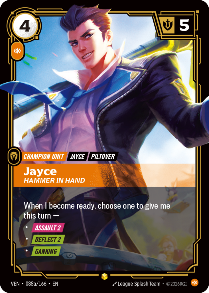 Jayce, Hammer in Hand VEN-088A/166 – Vendetta – Alternate Art Foil