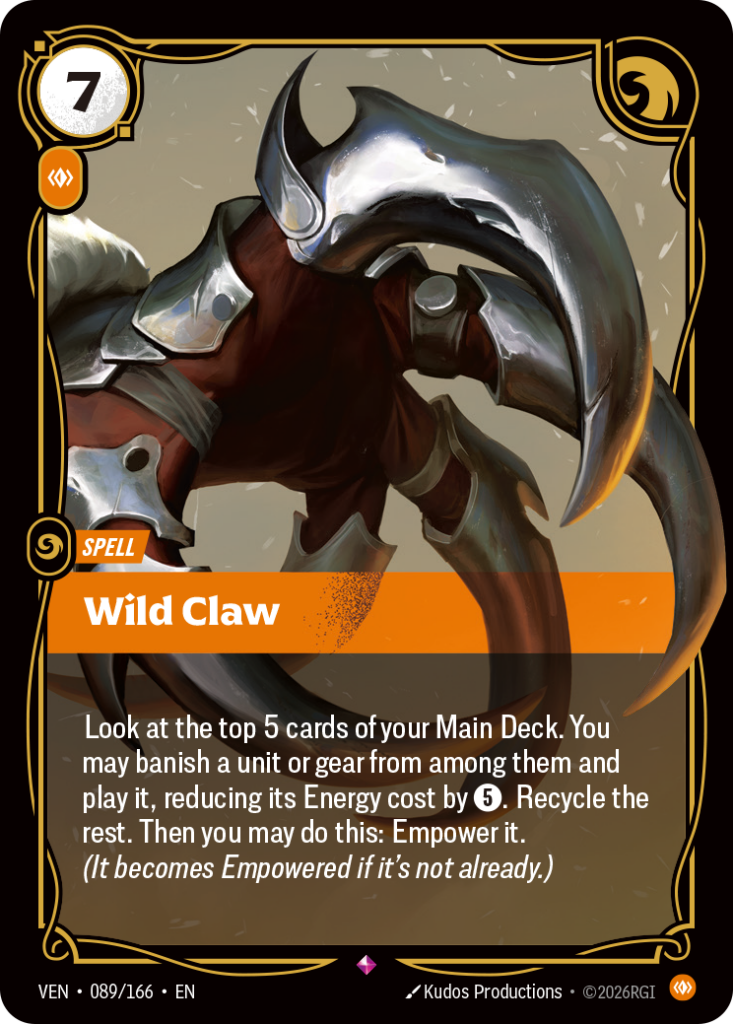 Wild Claw VEN-089/166 – Vendetta – Foil