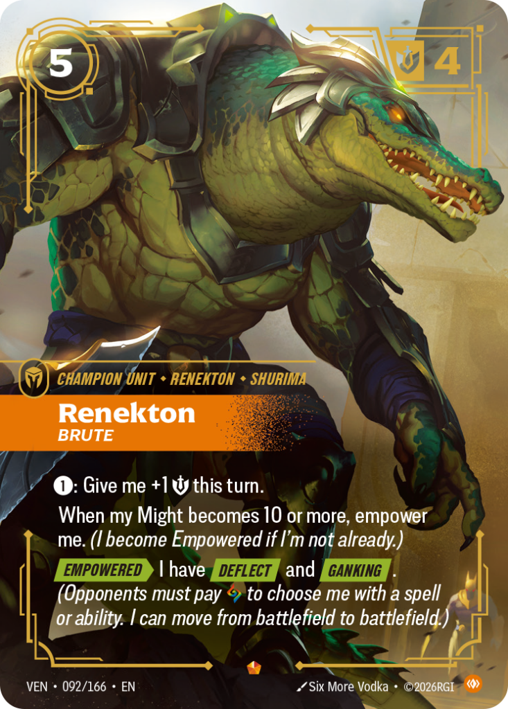 Renekton, Brute VEN-092/166 – Vendetta – Foil