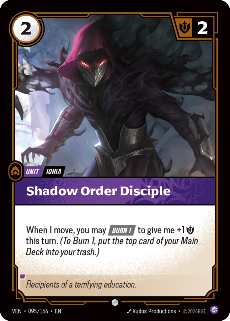Shadow Order Disciple VEN-095/166 – Vendetta – Foil