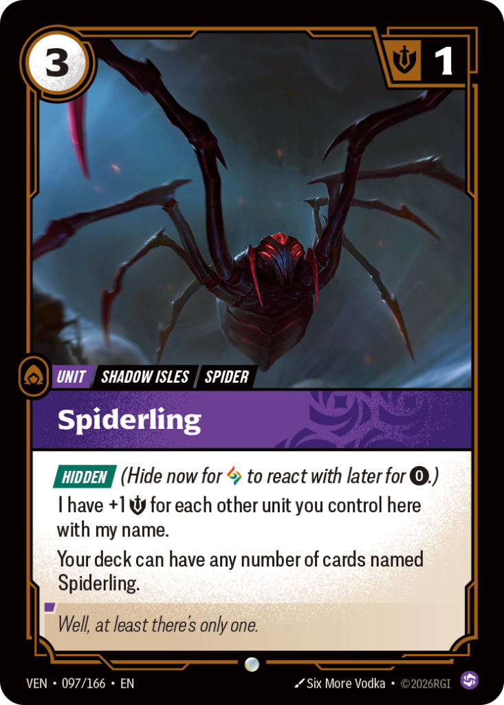 Spiderling VEN-097/166 – Vendetta – Non-Foil