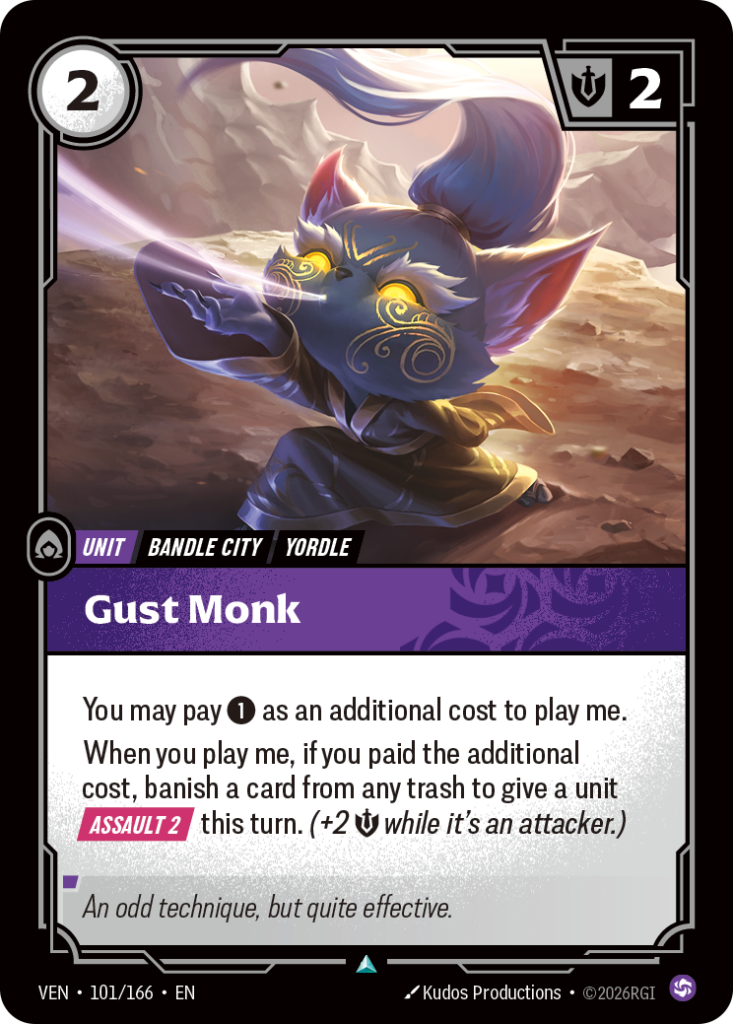 Gust Monk VEN-101/166 – Vendetta – Non-Foil