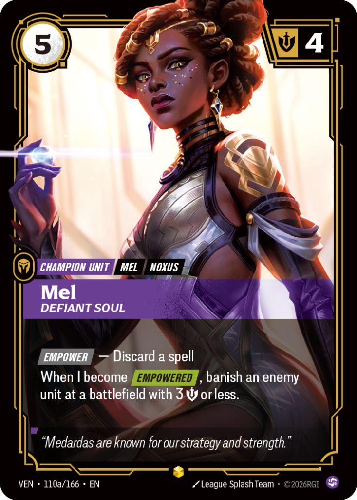 Mel, Defiant Soul VEN-110A/166 – Vendetta – Alternate Art Foil