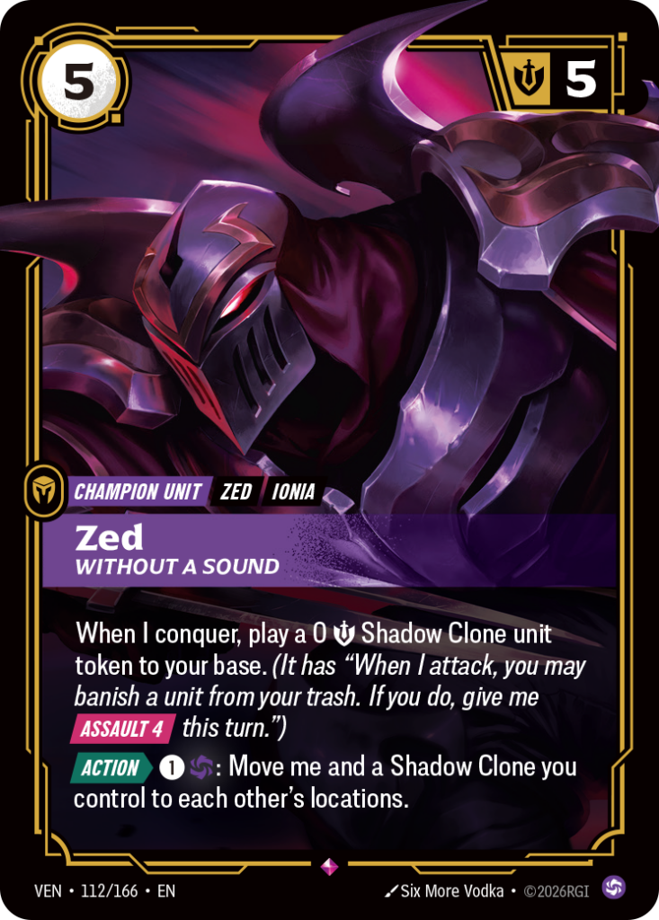 Zed, Without a Sound VEN-112/166 – Vendetta – Foil