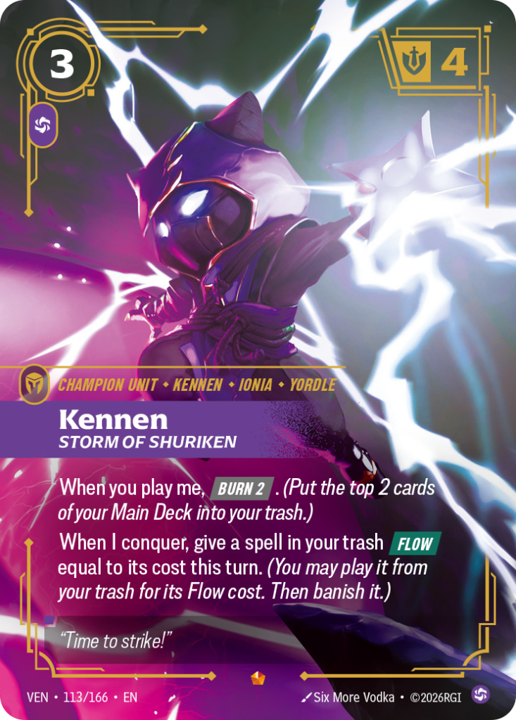 Kennen, Storm of Shuriken VEN-113/166 – Vendetta – Foil