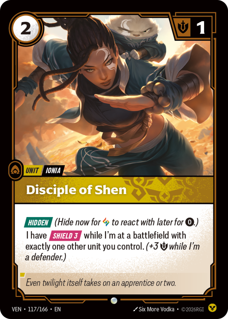 Disciple of Shen VEN-117/166 – Vendetta – Foil