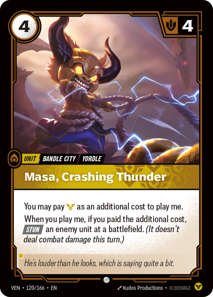 Masa, Crashing Thunder VEN-120/166 – Vendetta – Non-Foil