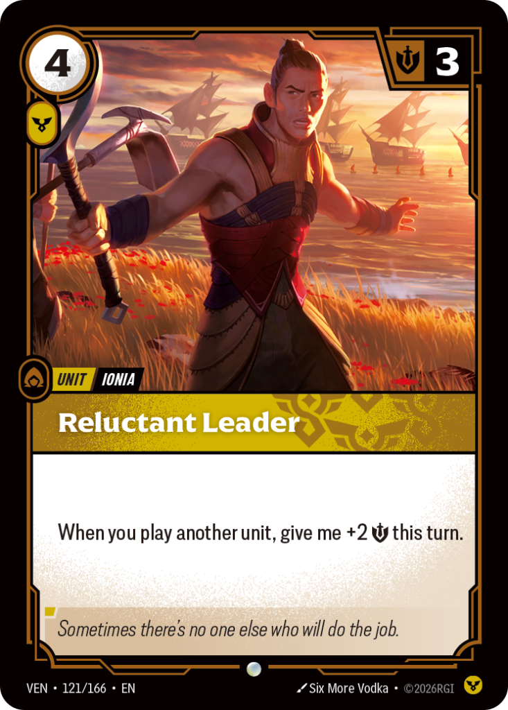Reluctant Leader VEN-121/166 – Vendetta – Non-Foil